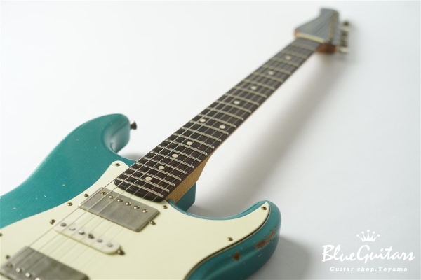 XSC-4 Pelham Blue Medium Aged / Alder / Roasted Flame Maple Reverse Head #3907