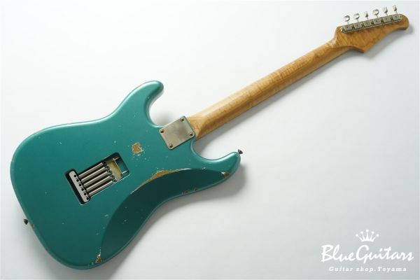 XSC-4 Pelham Blue Medium Aged / Alder / Roasted Flame Maple Reverse Head #3907