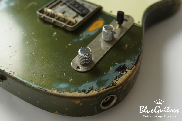 XTC-1 Vintage Charcoal Frost Metallic over 3 Tone Burst Heavy Aged / Alder / Roasted Flame Maple #3911