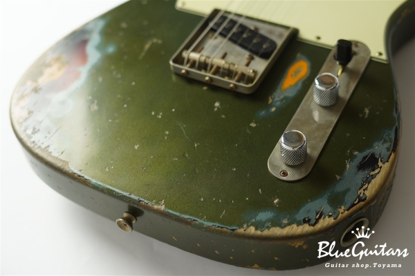 XTC-1 Vintage Charcoal Frost Metallic over 3 Tone Burst Heavy Aged / Alder / Roasted Flame Maple #3911