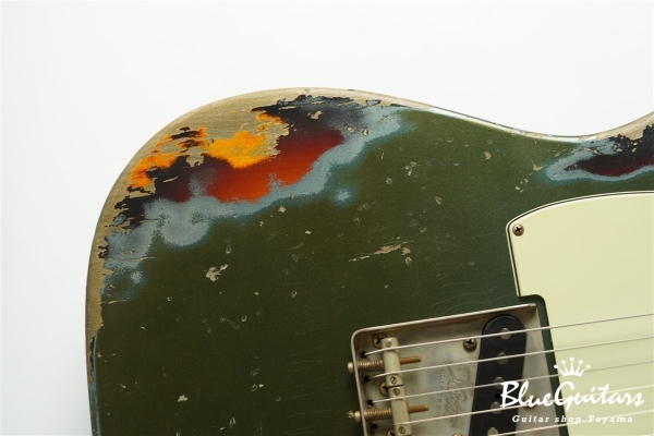 XTC-1 Vintage Charcoal Frost Metallic over 3 Tone Burst Heavy Aged / Alder / Roasted Flame Maple #3911