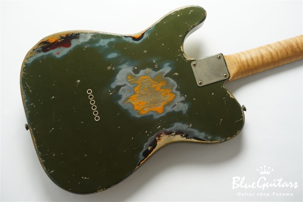 XTC-1 Vintage Charcoal Frost Metallic over 3 Tone Burst Heavy Aged / Alder / Roasted Flame Maple #3911