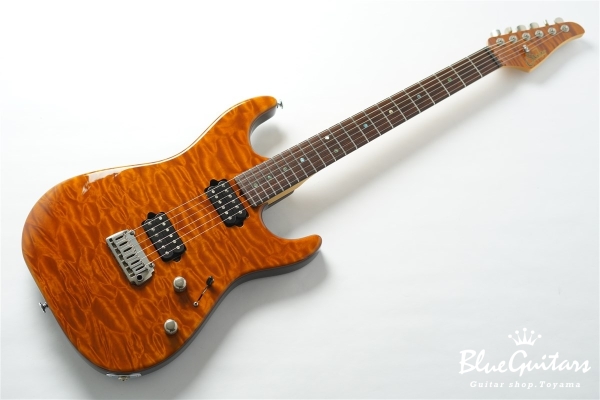 Standard Quilt Maple Top - Trans Honey / Matching Quilt Headstock