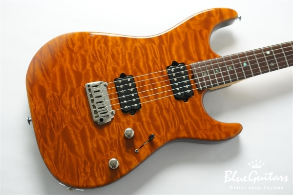 Standard Quilt Maple Top - Trans Honey / Matching Quilt Headstock