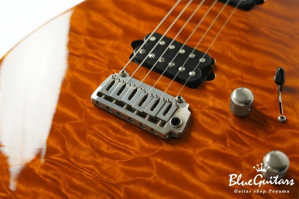 Standard Quilt Maple Top - Trans Honey / Matching Quilt Headstock