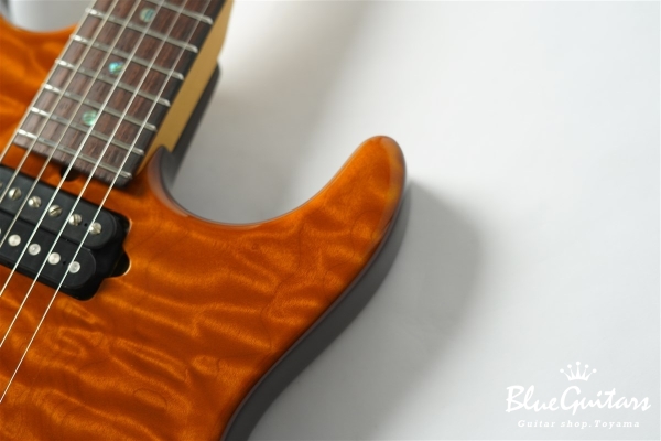 Standard Quilt Maple Top - Trans Honey / Matching Quilt Headstock