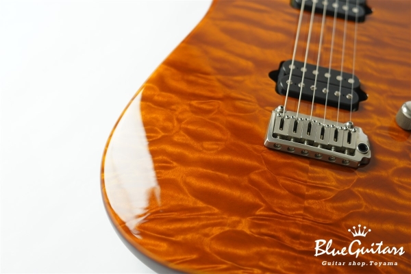 Standard Quilt Maple Top - Trans Honey / Matching Quilt Headstock