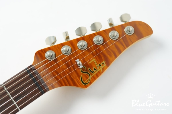 Standard Quilt Maple Top - Trans Honey / Matching Quilt Headstock