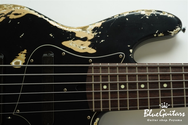 XJ-1T / 6st / Black over Shoreline Gold Heavy Aged / Ash / R / HRI #3367