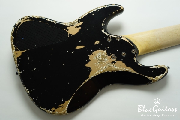XJ-1T / 6st / Black over Shoreline Gold Heavy Aged / Ash / R / HRI #3367