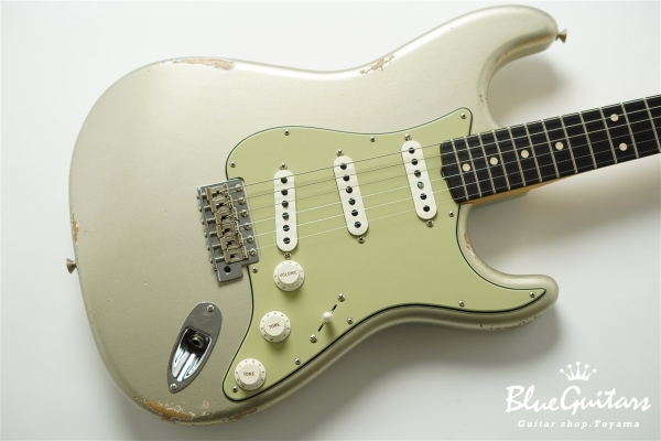 MBS 1961 Stratocaster Journeyman Relic Masterbuilt by Paul Waller - Inca Silver