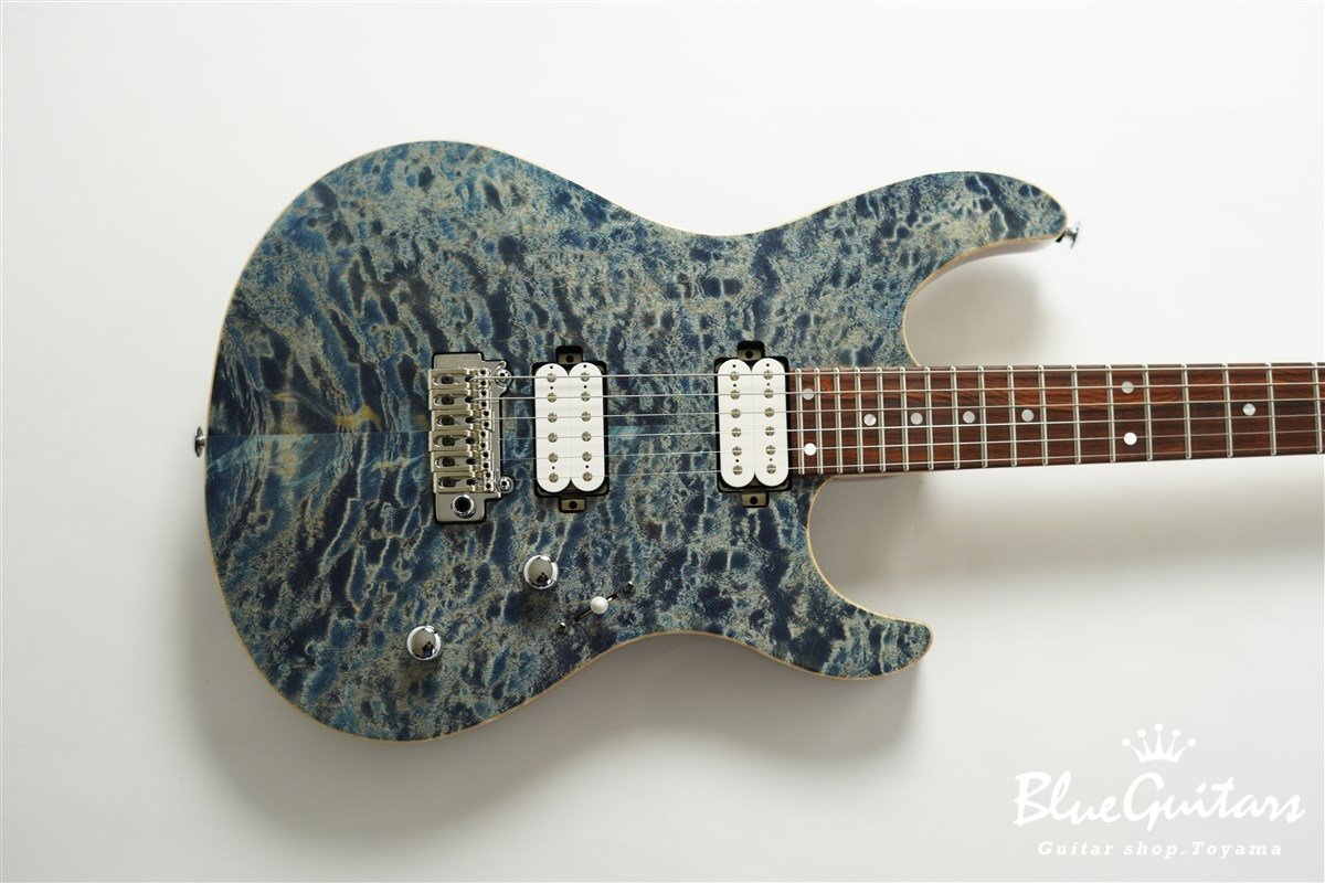 FUTURA-S HH / Quilt Maple Top, Fiji Mahogany Back - Faded Lazuli Blue
