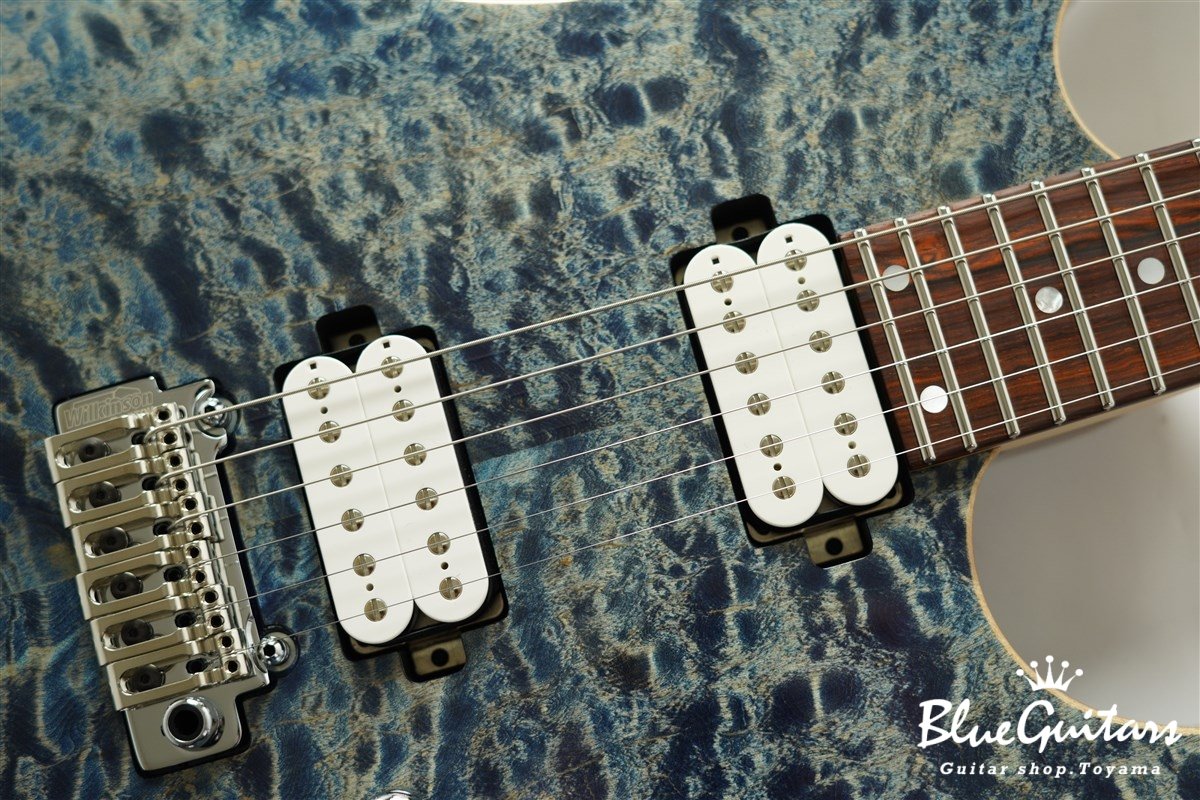 FUTURA-S HH / Quilt Maple Top, Fiji Mahogany Back - Faded Lazuli Blue