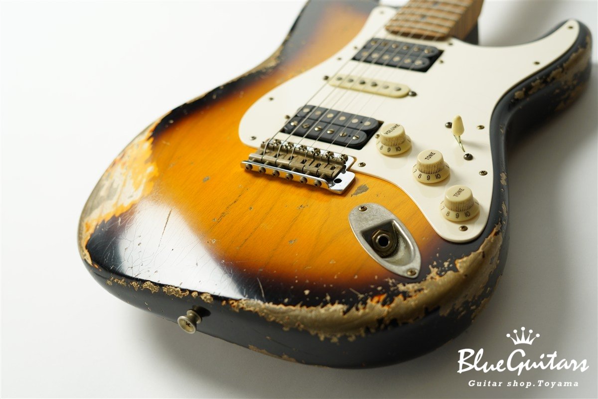 XSC-4 2Tone Burst Heavy Aged / Ash Body / Roasted Flame Maple Neck