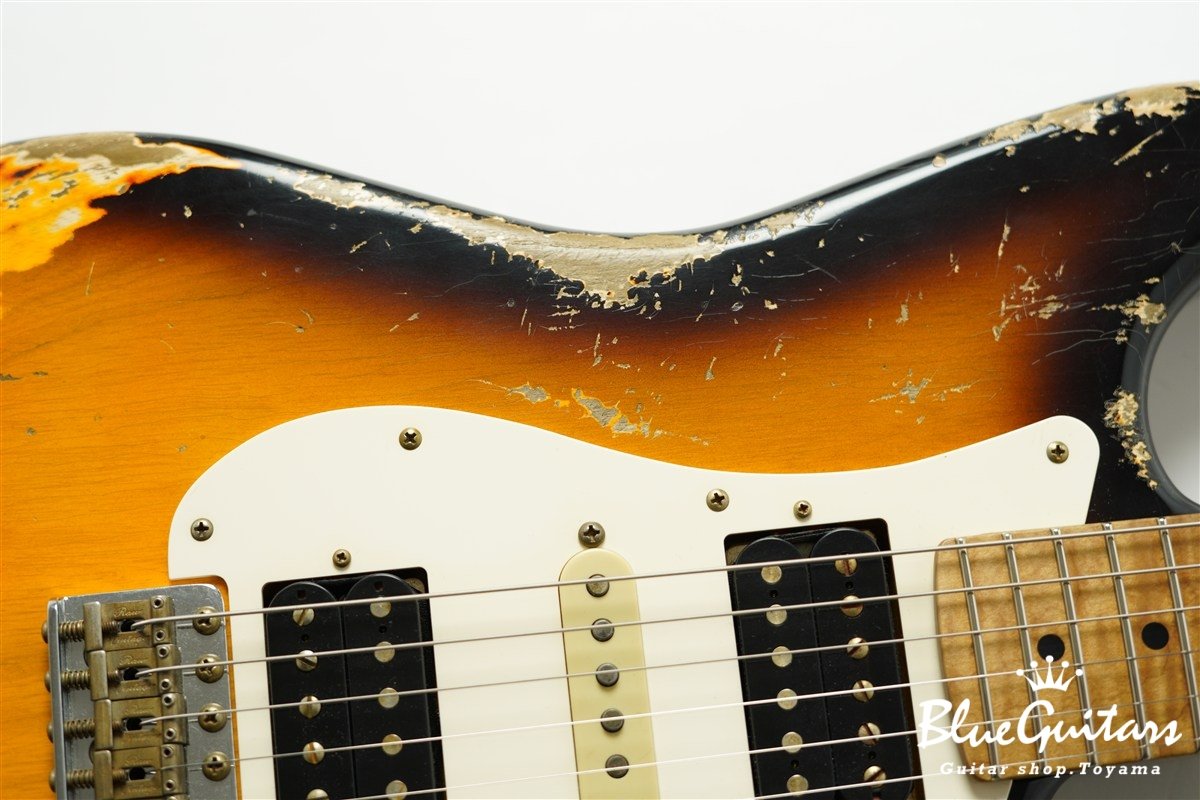 XSC-4 2Tone Burst Heavy Aged / Ash Body / Roasted Flame Maple Neck