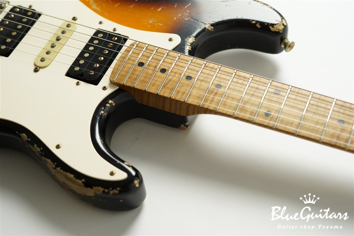 XSC-4 2Tone Burst Heavy Aged / Ash Body / Roasted Flame Maple Neck