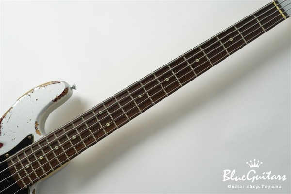 XJ-1T 5st Silver over Bordeaux Heavy Aged / Alder / R #3449