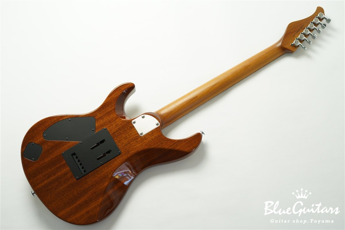 FUTURA-S HSH / Flame Tochi Top, Fiji Mahogany Back - Faded Lazuli Blue