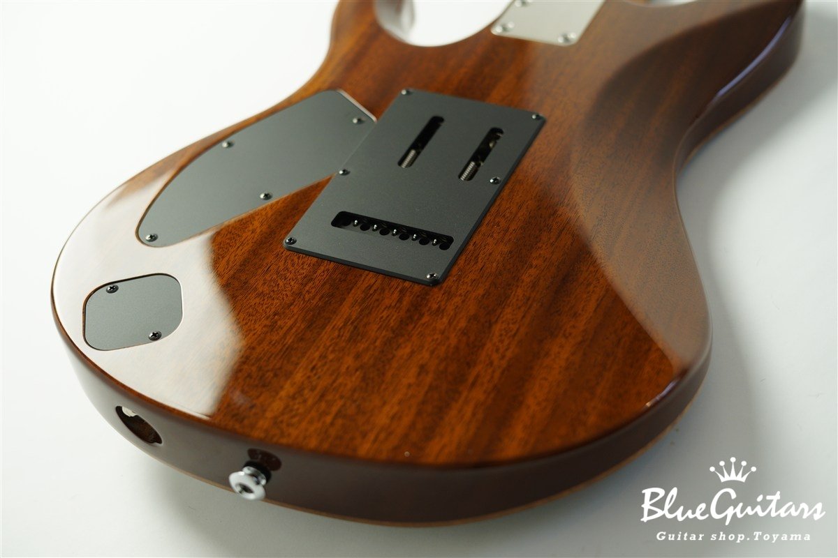 FUTURA-S HSH / Flame Tochi Top, Fiji Mahogany Back - Faded Lazuli Blue