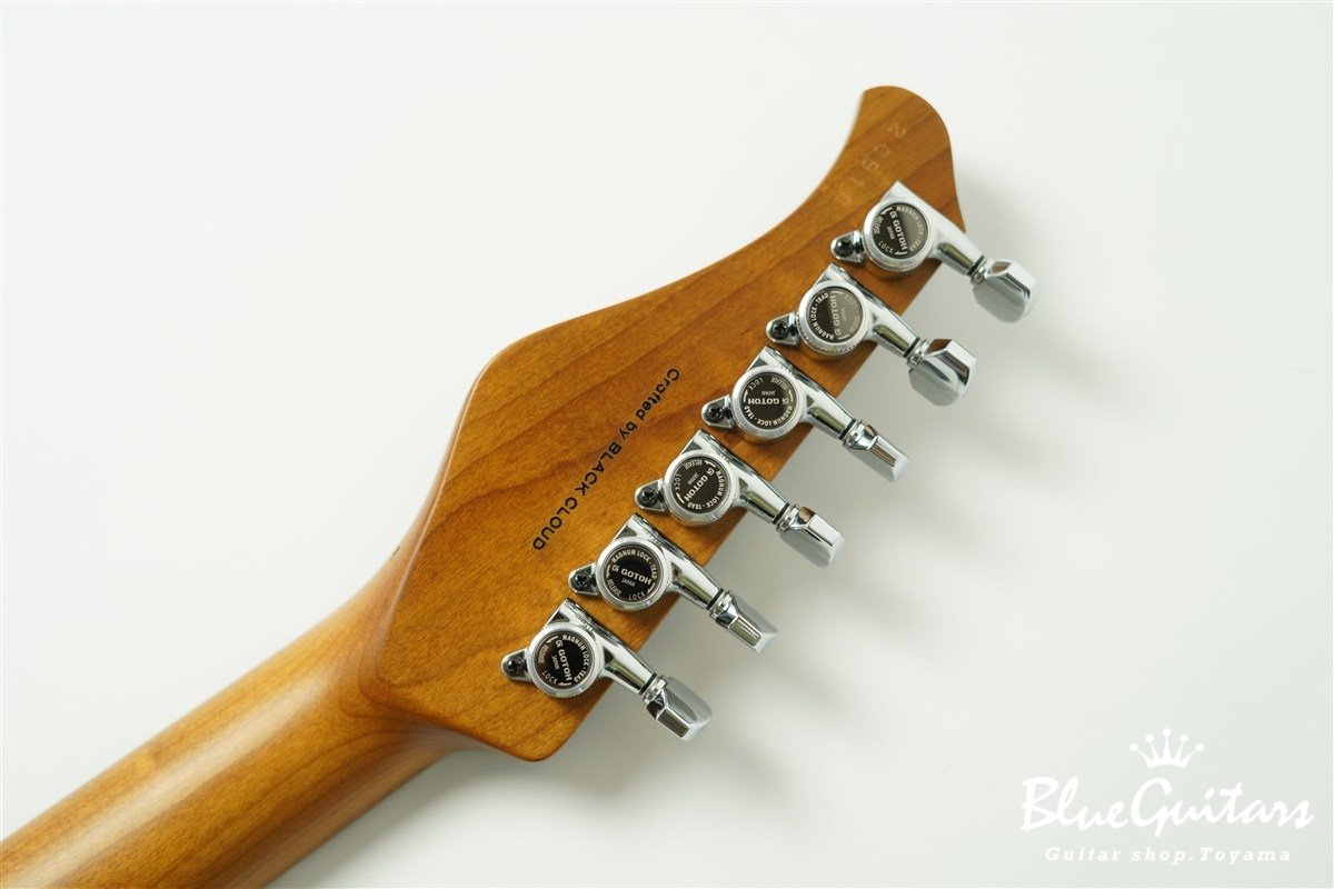 FUTURA-S HSH / Flame Tochi Top, Fiji Mahogany Back - Faded Lazuli Blue