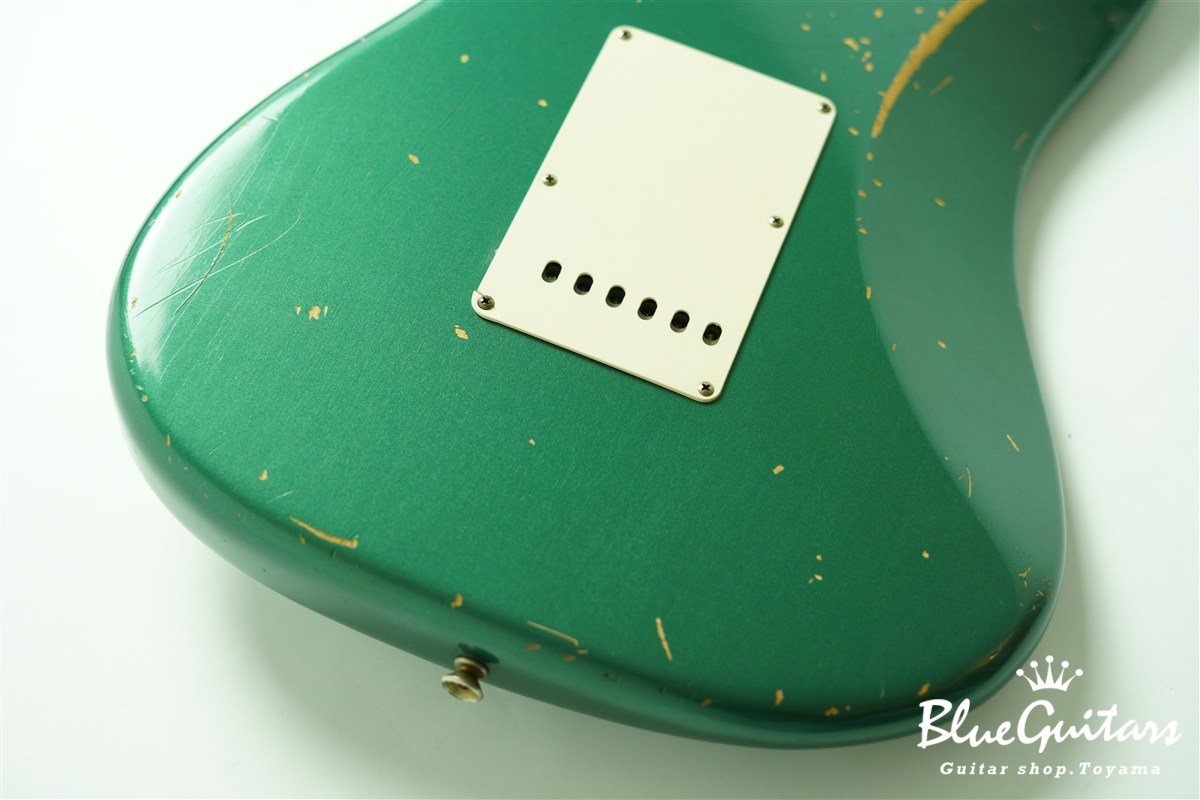 MBS 1960 Stratocaster Relic by Paul Waller - Sherwood Green Metallic / Matching Head