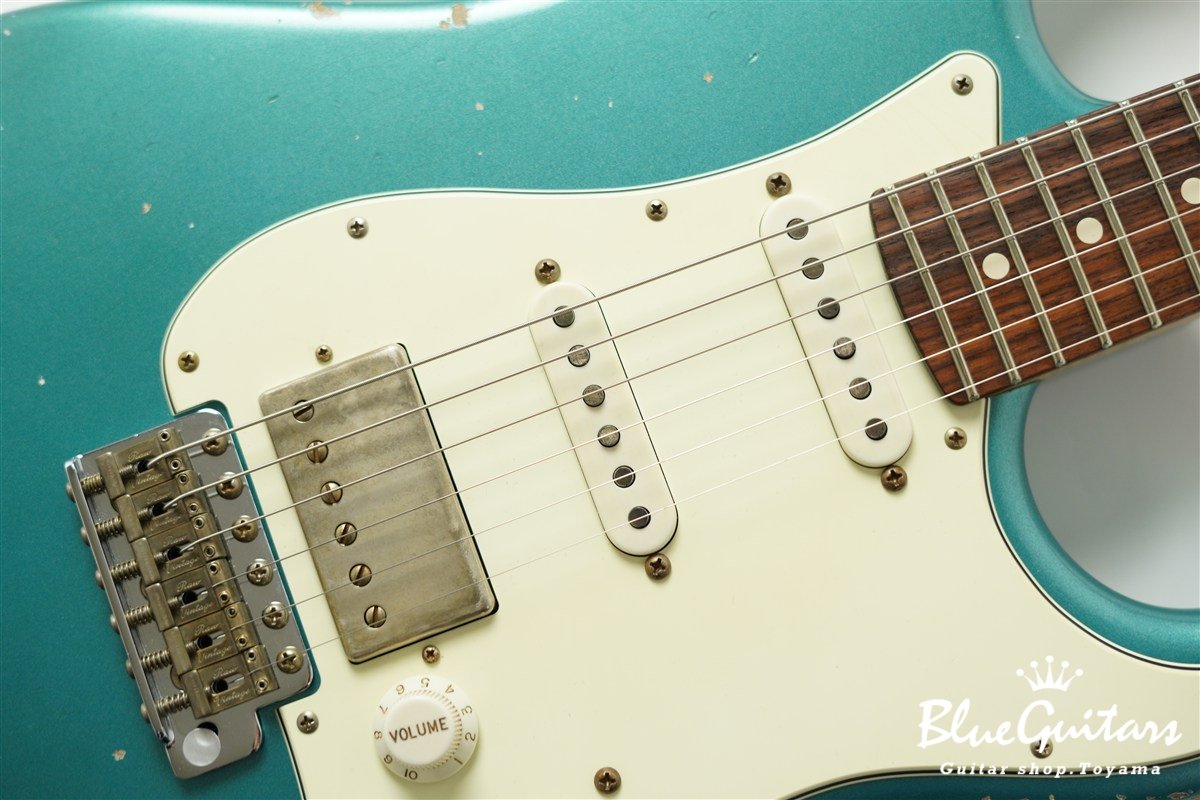 XSC-2 Pelham Blue Medium Aged / Alder / Roasted Flame Maple Reverse Head #3907