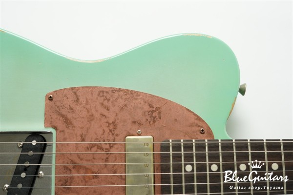 Model T. Patina #280 Medium Aged - Seafoam Green Burst with Copper Pink