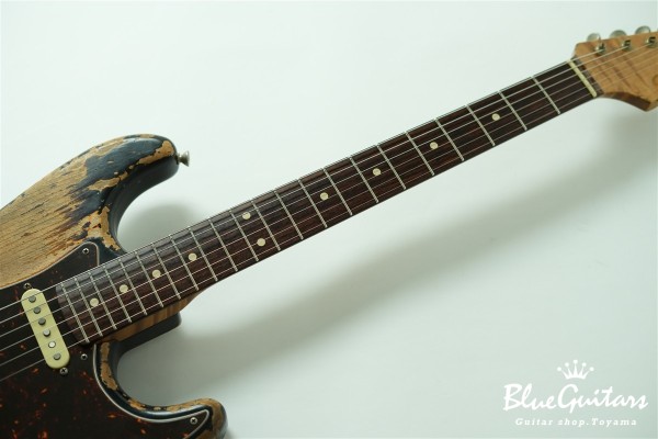 XSC-2 - 2 Tone Burst Super Heavy Aged / Alder / Roasted Flame Maple