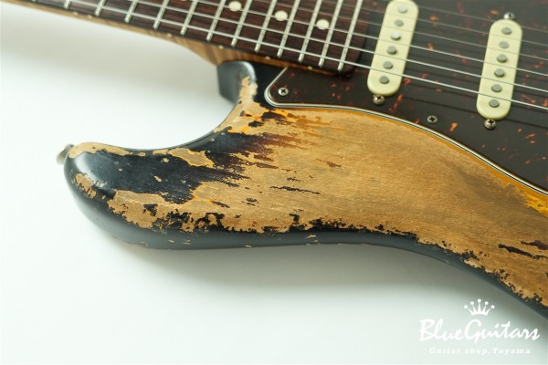 XSC-2 - 2 Tone Burst Super Heavy Aged / Alder / Roasted Flame Maple