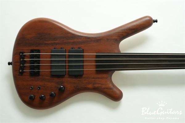 Corvette $$ Fretless Special Edition 2010 - Tigerwood Top / Swamp Ash Back - Natural Oil Finish