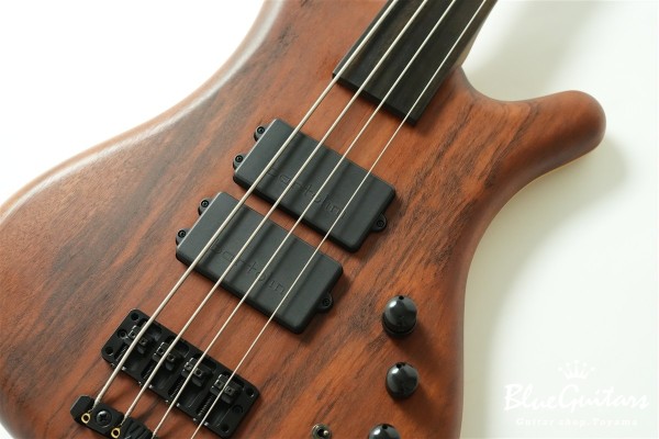 Corvette $$ Fretless Special Edition 2010 - Tigerwood Top / Swamp Ash Back - Natural Oil Finish