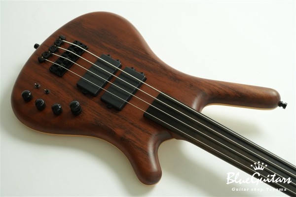 Corvette $$ Fretless Special Edition 2010 - Tigerwood Top / Swamp Ash Back - Natural Oil Finish