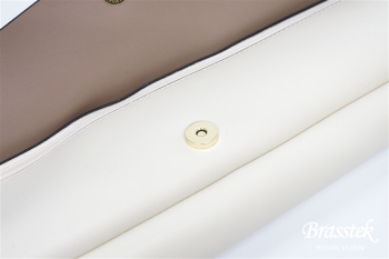 Legato Largo × Pearl Flute フルートケースカバー【グレージュ× アイボリー】