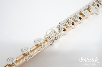 Flute 14K-RH str mech silver
