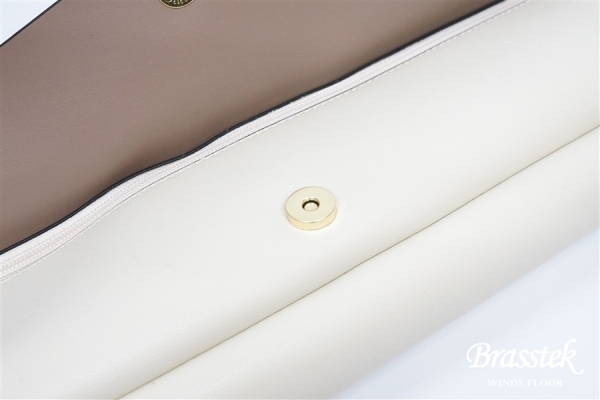 Legato Largo × Pearl Flute フルートケースカバー【グレージュ× アイボリー】