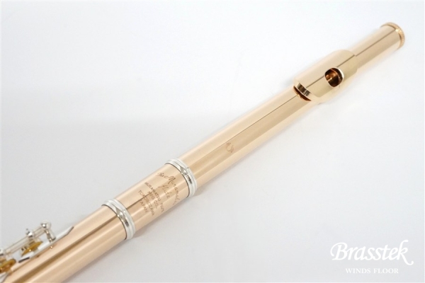 Flute 14K-RH str mech silver