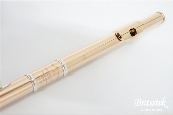 Flute 14K-RH str mech silver