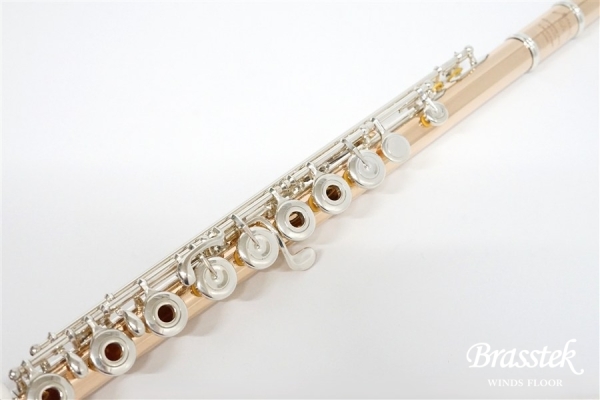Flute 14K-RH str mech silver