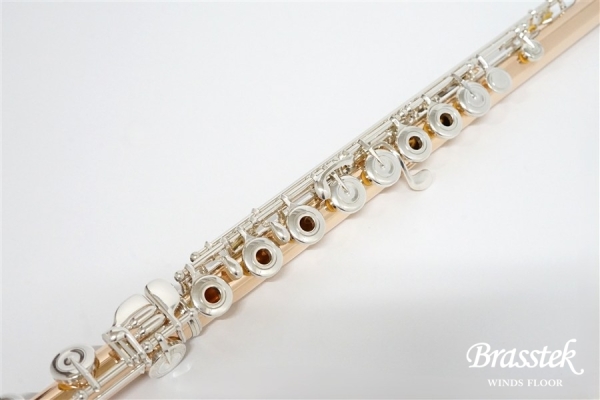 Flute 14K-RH str mech silver