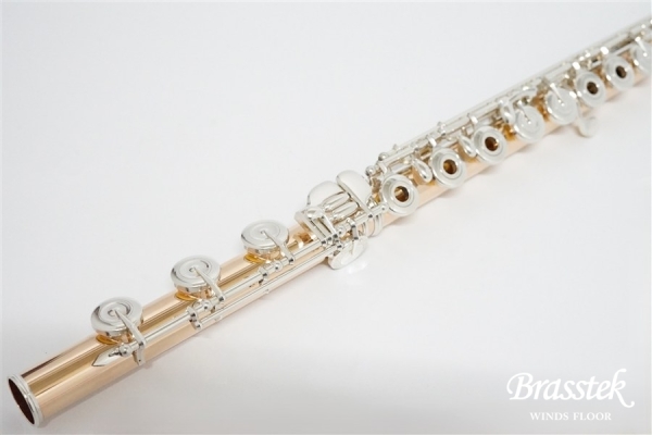 Flute 14K-RH str mech silver