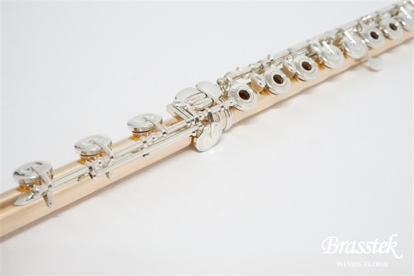 Flute 14K-RH str mech silver