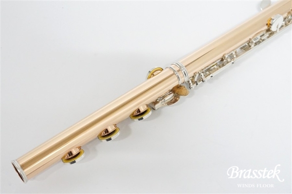 Flute 14K-RH str mech silver