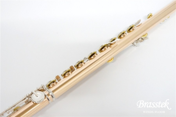 Flute 14K-RH str mech silver