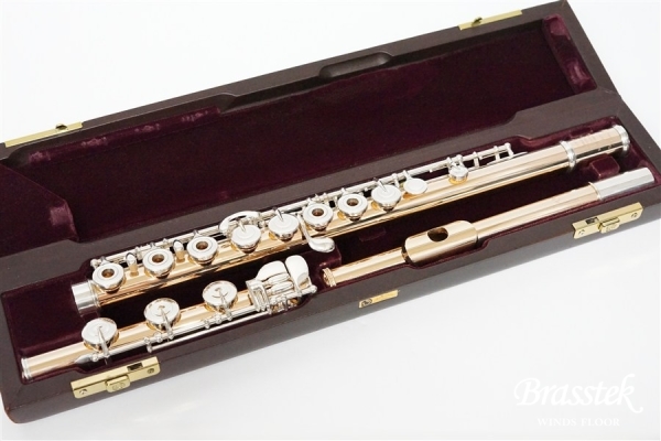 Flute 14K-RH str mech silver