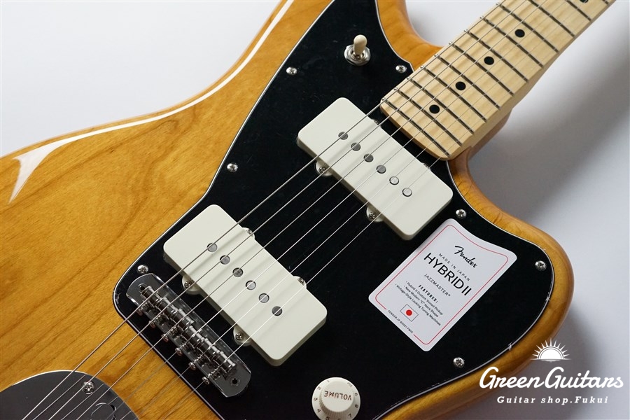 Fender Made in Japan Hybrid II Jazzmaster - Vintage Natural | Green
