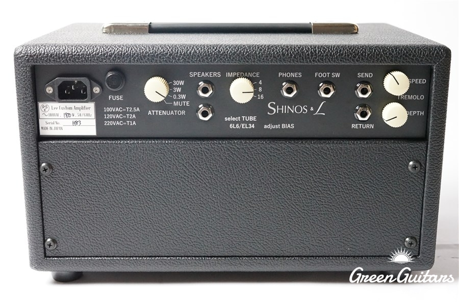 SHINOS Amplifier ROCKET HEAD【SHINOS & L】 6L6 - Black | Green