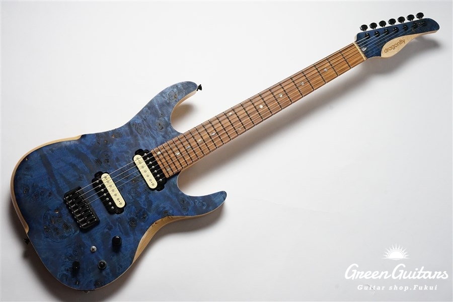 dragonfly Sottile 7st. Custom 666 #5 Burl Popular - Space Blue 