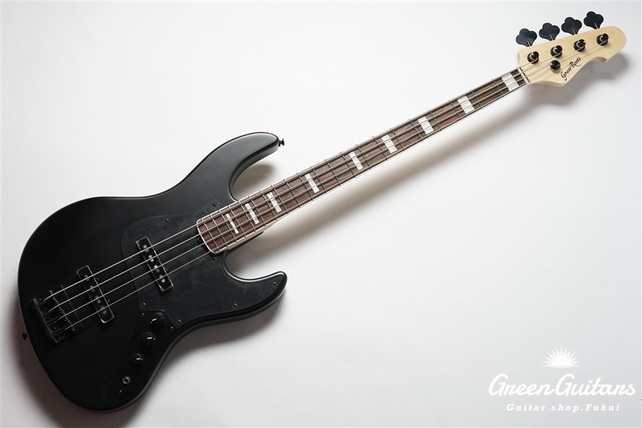 GrassRoots G-AMAZE-DX / LS - Black Satin | Green Guitars