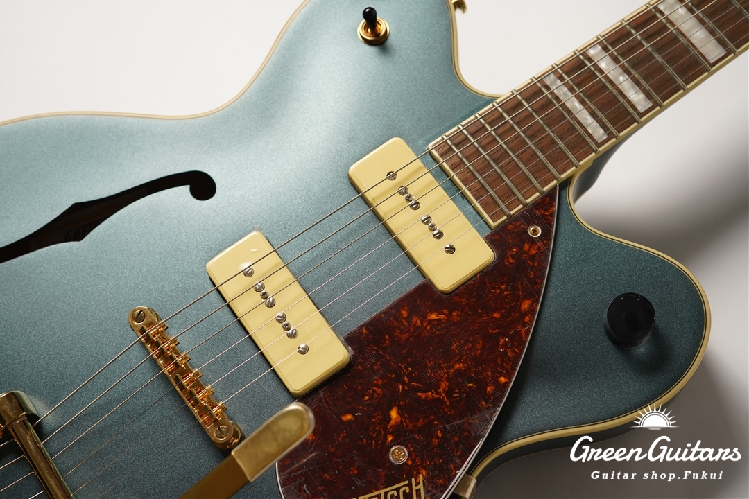 Gretsch G2622TG-P90 LIMITED EDITION STREAMLINER CENTER BLOCK P90 WITH  BIGSBY AND GOLD HARDWARE FSR - Gunmetal | Green Guitars Online Store