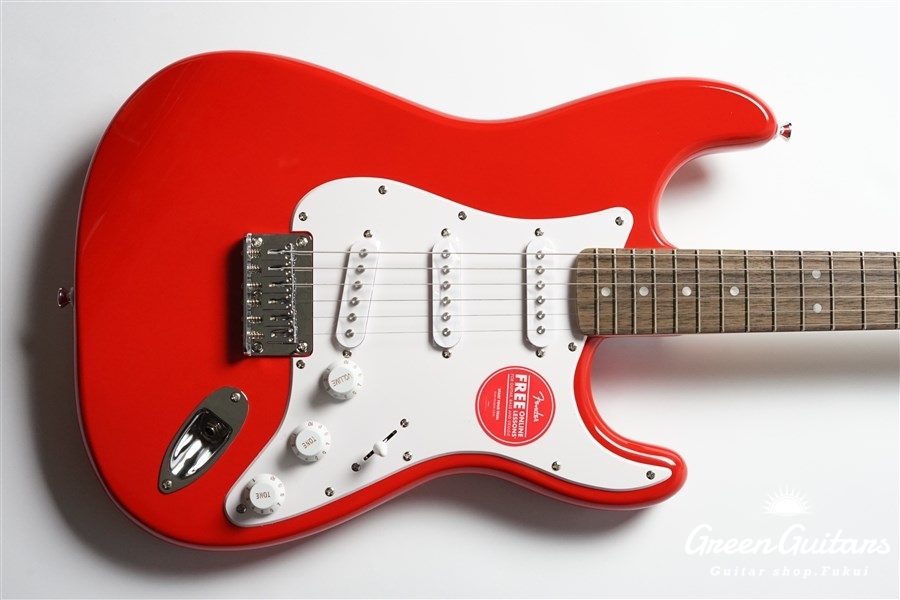 Squier Stratocaster レッド エレキギター Squier Sonic Stratocaster HT White Pickguard Torino Red - Guitarworks